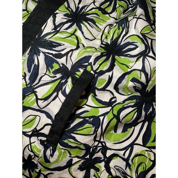 Trenz by‎ Lauren G Blazer Floral Print Open Front Ruched Sleeve Jacket 2X - Picture 12 of 13